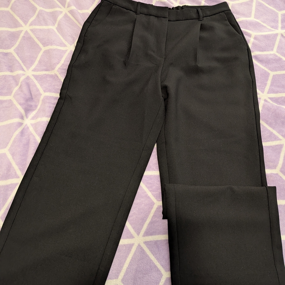Old Navy Charcoal Wide Leg Trousers